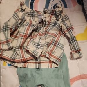 Carter's Plaid Baby Outfit